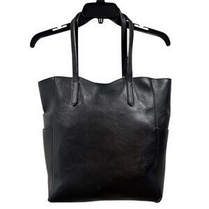 Joy Susan Vegan Faux Leather Black Tote and Wristlet